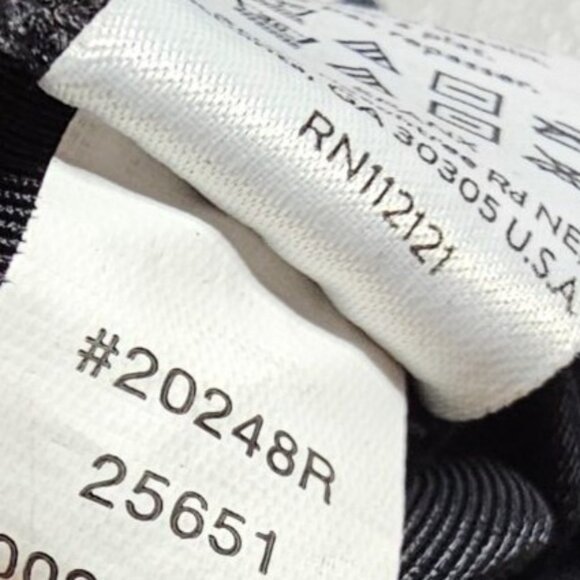 Spanx Womens S Quilted Faux Leather Leggings in Very Black - Picture 16 of 16